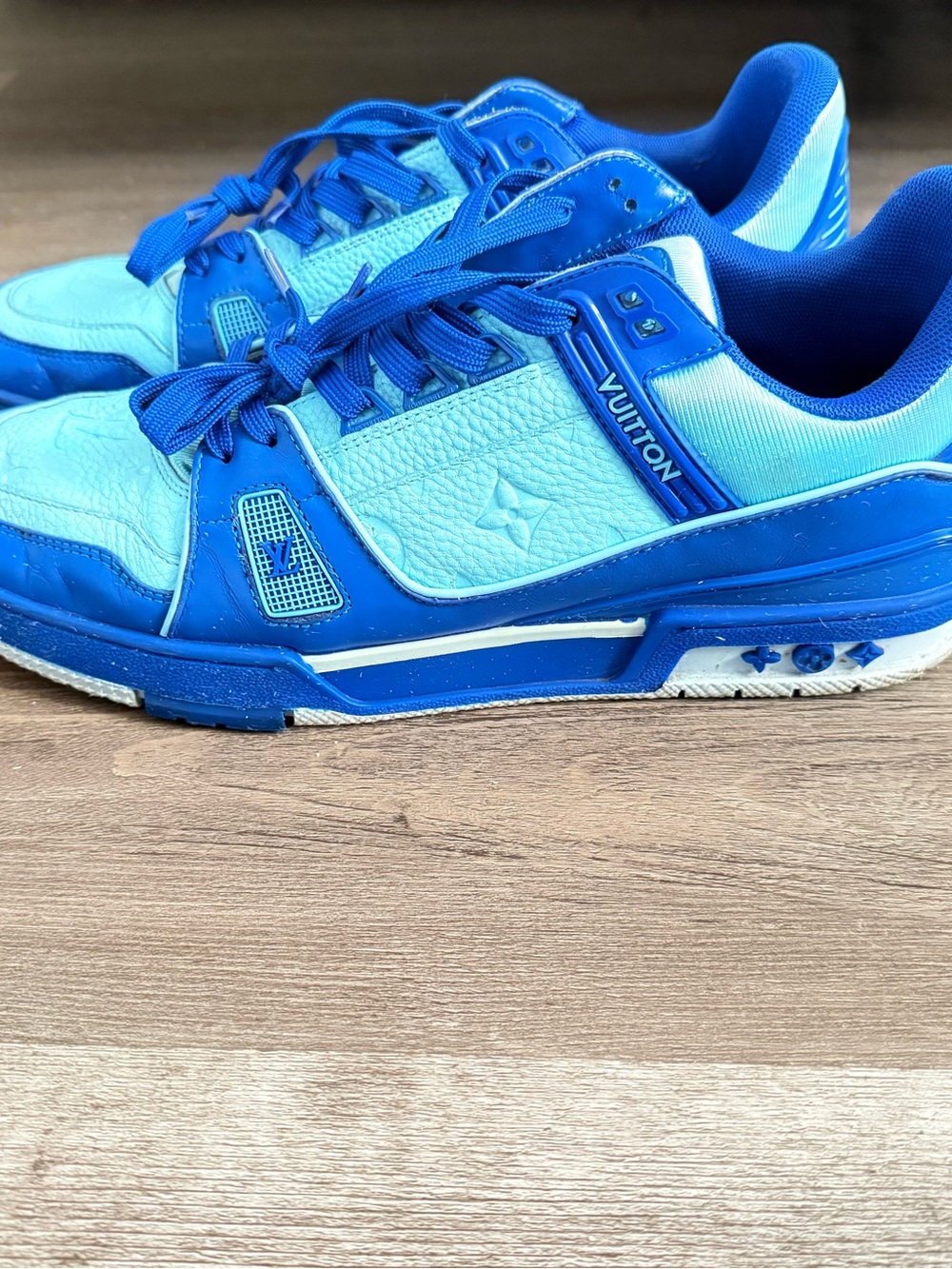 Louis Vuitton Men’s Two-Tone Blue Athletic Sneakers - Picture 1 of 4